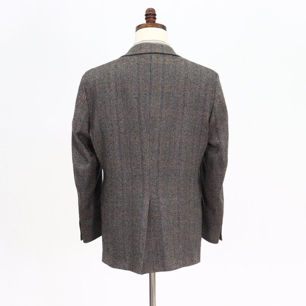 Lands' End 40R Gray Check 2-Button Sport Coat Blazer Jacket V453 - Picture 7 of 11